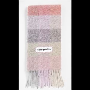 NWOT Acne studios fuzzy fuschia scarf